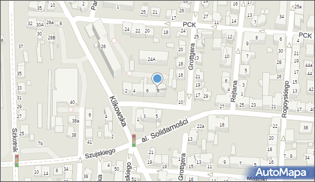 Tarnów, 1 Maja, 8, mapa Tarnów