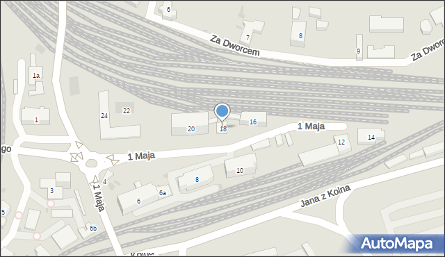 Tczew, 1 Maja, 18, mapa Tczew