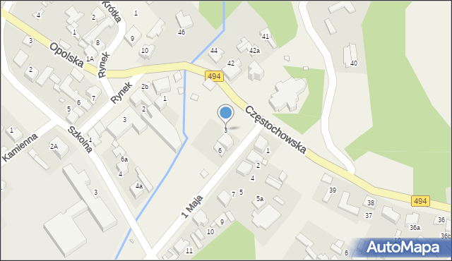 Truskolasy, 1 Maja, 3, mapa Truskolasy