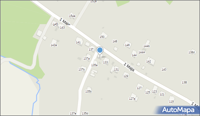 Trzebinia, 1 Maja, 135, mapa Trzebinia