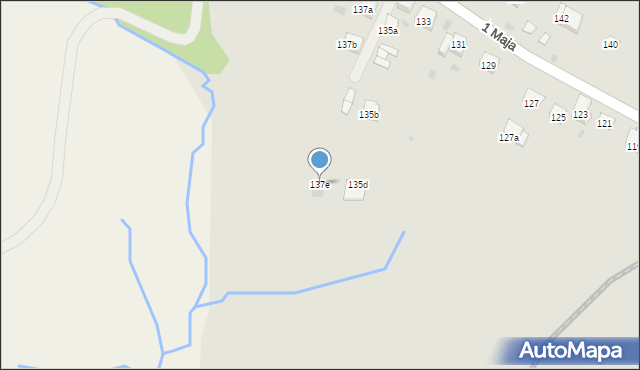 Trzebinia, 1 Maja, 137e, mapa Trzebinia
