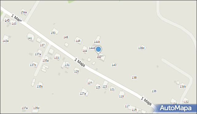 Trzebinia, 1 Maja, 142, mapa Trzebinia