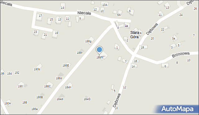 Trzebinia, 1 Maja, 184N, mapa Trzebinia