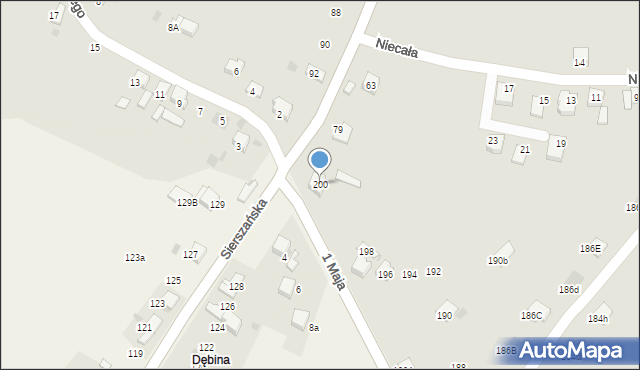 Trzebinia, 1 Maja, 200, mapa Trzebinia