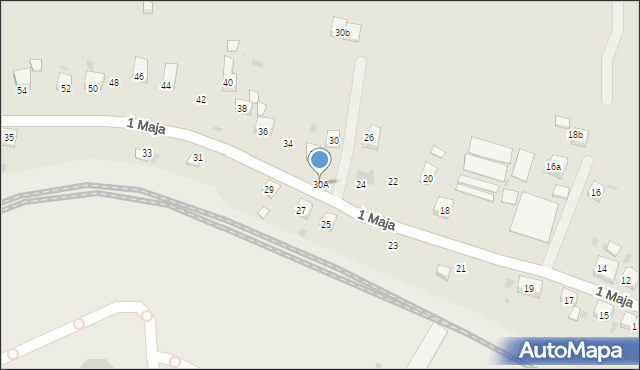 Trzebinia, 1 Maja, 30A, mapa Trzebinia
