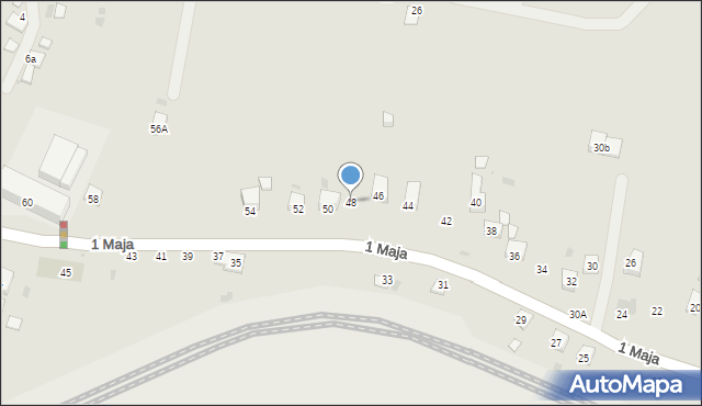 Trzebinia, 1 Maja, 48, mapa Trzebinia