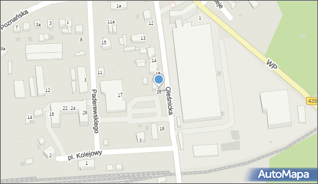 Twardogóra, 1 Maja, 16, mapa Twardogóra