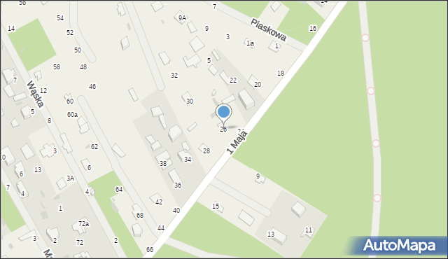 Urle, 1 Maja, 26, mapa Urle