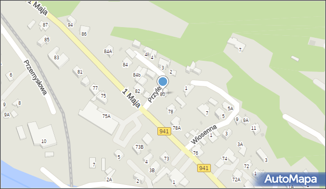 Wisła, 1 Maja, 80, mapa Wisła