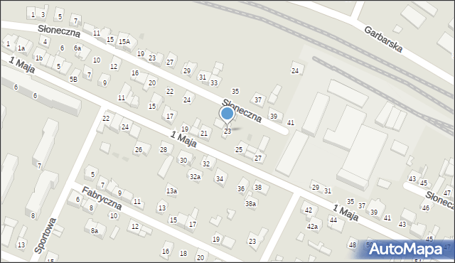 Wolbrom, 1 Maja, 23, mapa Wolbrom