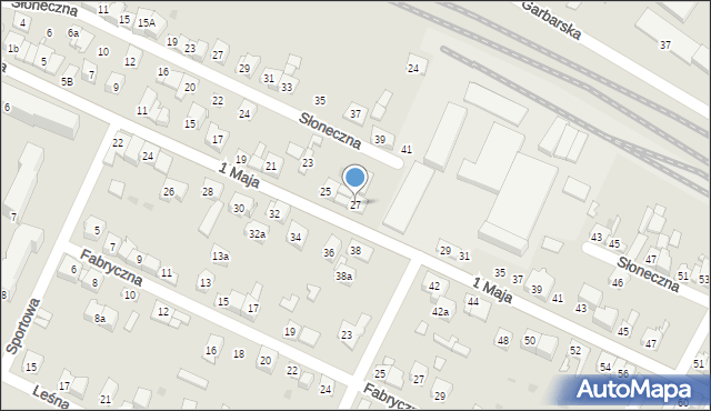 Wolbrom, 1 Maja, 27, mapa Wolbrom