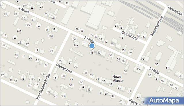 Wolbrom, 1 Maja, 48, mapa Wolbrom