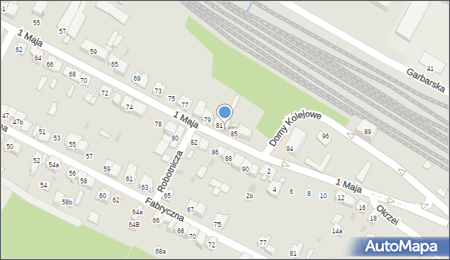 Wolbrom, 1 Maja, 83, mapa Wolbrom