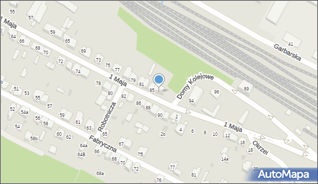 Wolbrom, 1 Maja, 87, mapa Wolbrom