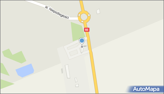 Wysokie Mazowieckie, 1 Maja, 38, mapa Wysokie Mazowieckie