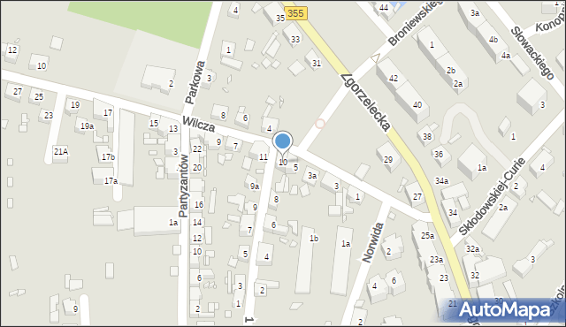 Zawidów, 1 Maja, 10, mapa Zawidów