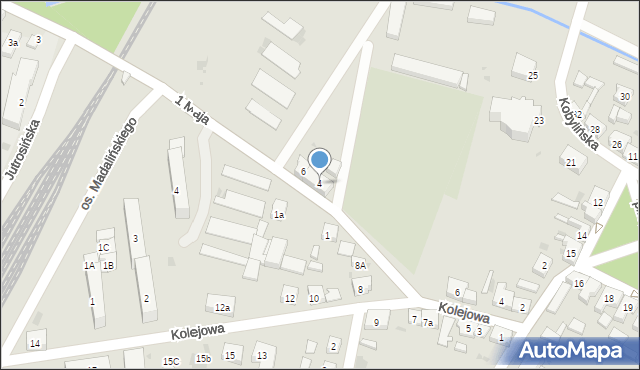 Zduny, 1 Maja, 4, mapa Zduny