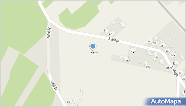 Żędowice, 1 Maja, 35d, mapa Żędowice