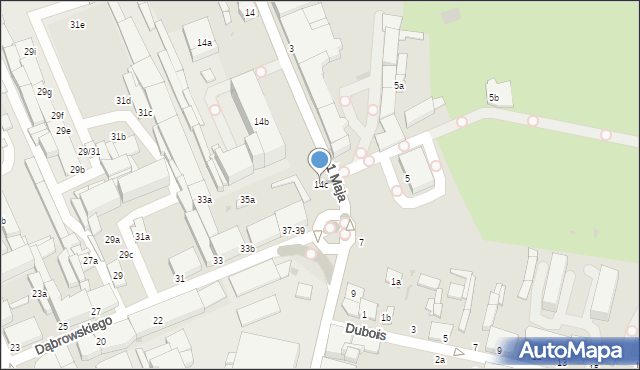 Zgierz, 1 Maja, 14c, mapa Zgierz