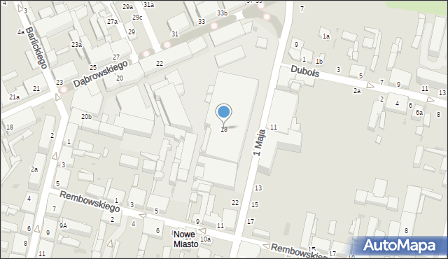 Zgierz, 1 Maja, 18, mapa Zgierz