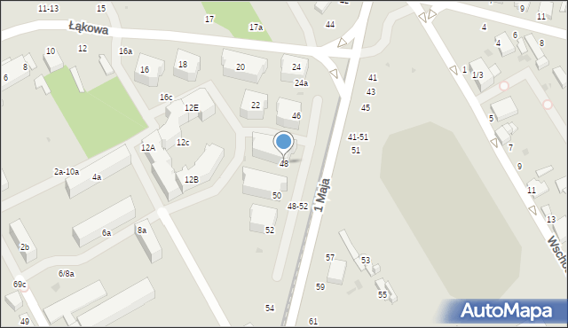 Zgierz, 1 Maja, 48, mapa Zgierz