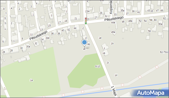 Zgierz, 1 Maja, 4c, mapa Zgierz