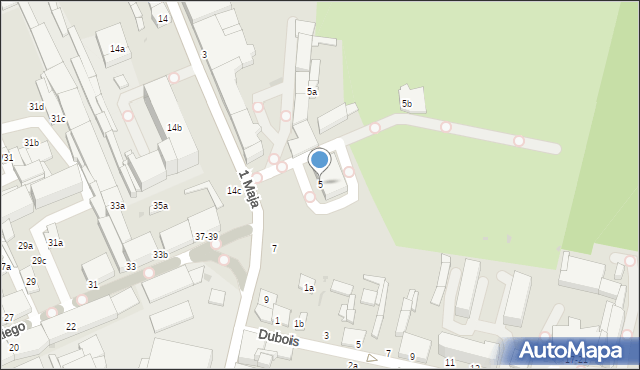 Zgierz, 1 Maja, 5, mapa Zgierz