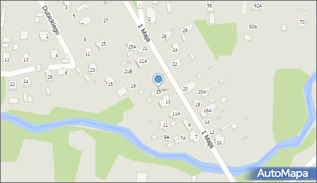 Zwierzyniec, 1 Maja, 15, mapa Zwierzyniec