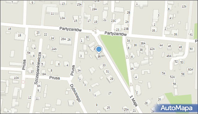 Zwierzyniec, 1 Maja, 35, mapa Zwierzyniec