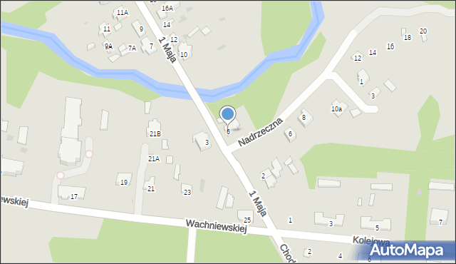 Zwierzyniec, 1 Maja, 6, mapa Zwierzyniec