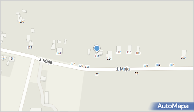 Żychlin, 1 Maja, 116, mapa Żychlin
