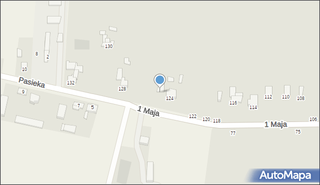 Żychlin, 1 Maja, 126, mapa Żychlin