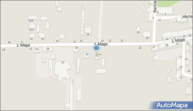 Żychlin, 1 Maja, 31, mapa Żychlin