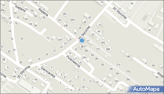 Bochnia, 20 Stycznia, 35, mapa Bochni