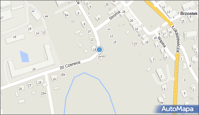 Brzostek, 20 Czerwca, 17, mapa Brzostek