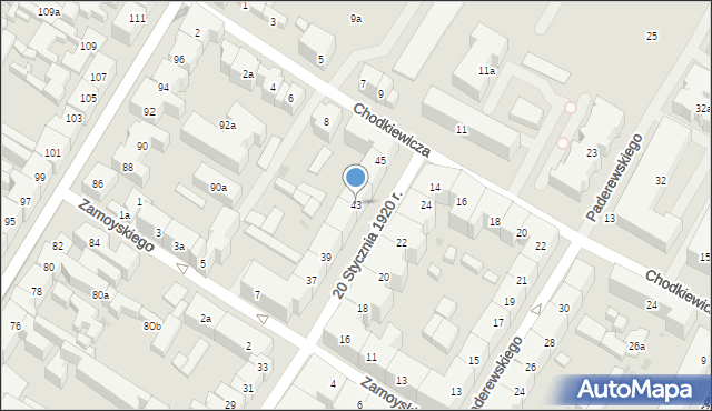 Bydgoszcz, 20 Stycznia 1920 r., 43, mapa Bydgoszczy