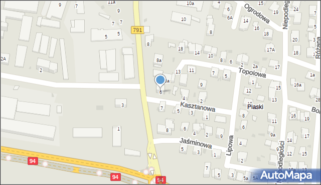 Olkusz, 20 Straconych, 6, mapa Olkusz