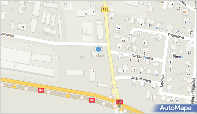 Olkusz, 20-tu Straconych, 3, mapa Olkusz