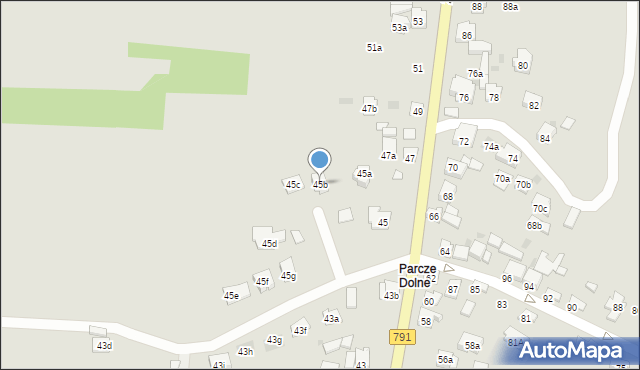 Olkusz, 20-tu Straconych, 45b, mapa Olkusz