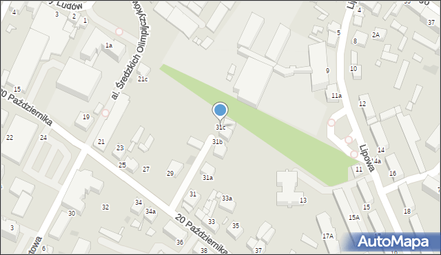 Środa Wielkopolska, 20 Października, 31c, mapa Środa Wielkopolska