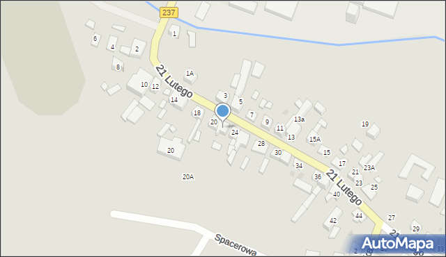 Czersk, 21 Lutego, 22, mapa Czersk