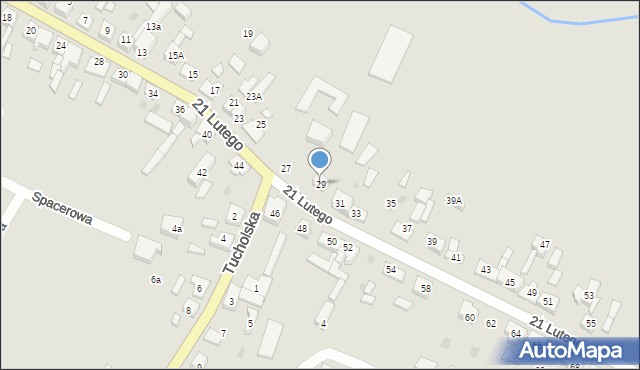 Czersk, 21 Lutego, 29, mapa Czersk