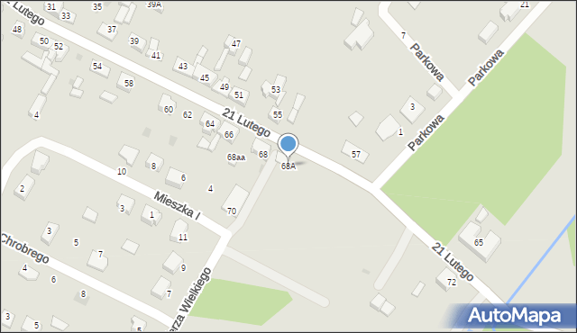 Czersk, 21 Lutego, 68A, mapa Czersk