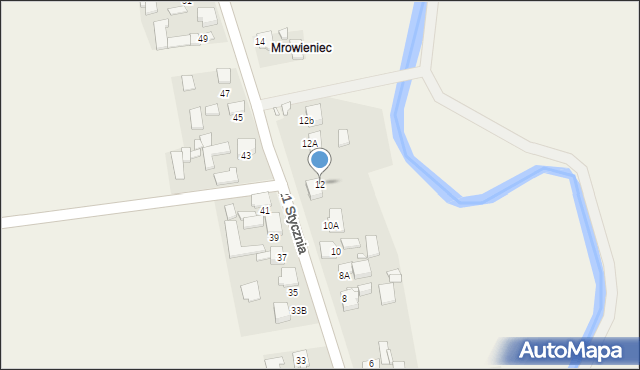 Przeczyce, 21 Stycznia, 12, mapa Przeczyce