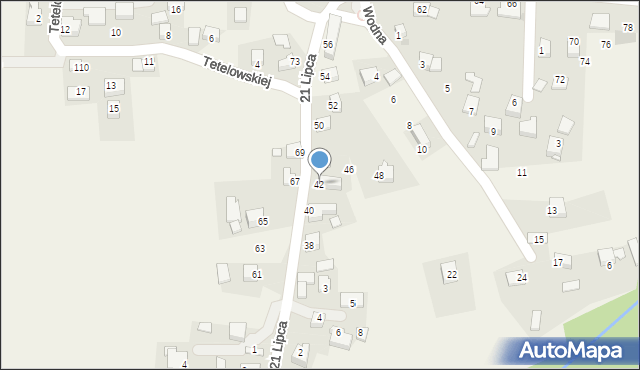 Radwanowice, 21 Lipca, 42, mapa Radwanowice