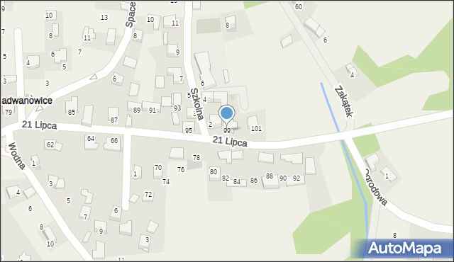 Radwanowice, 21 Lipca, 99, mapa Radwanowice