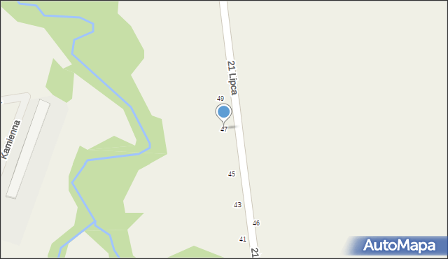 Rudawa, 21 Lipca, 47, mapa Rudawa