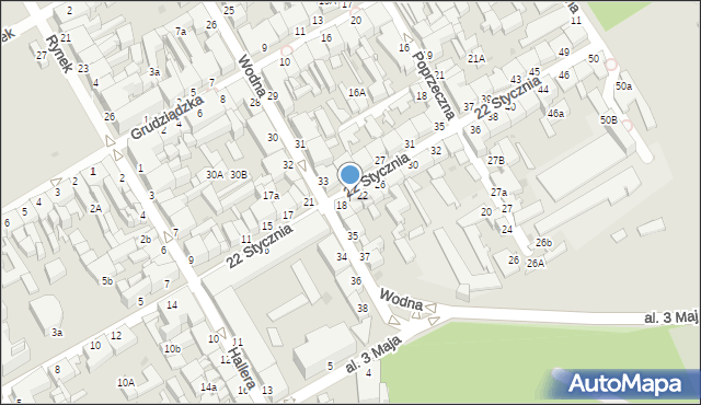 Chełmno, 22 Stycznia, 20, mapa Chełmno