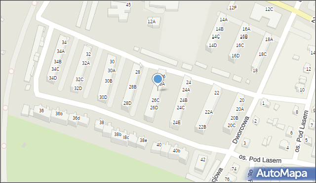 Kożuchów, 22 Lipca 1807, 26B, mapa Kożuchów