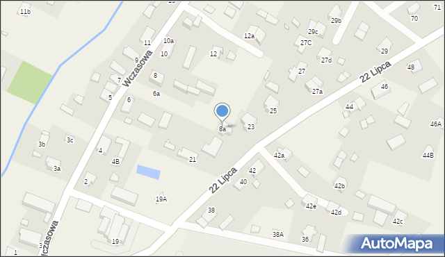 Kruklanki, 22 Lipca, 23a, mapa Kruklanki